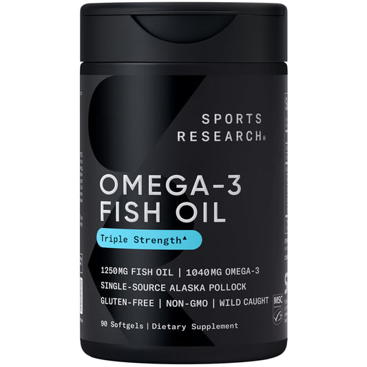 Maxden Health™ Sports Research Triple Strength Omega 3 Fish Oil