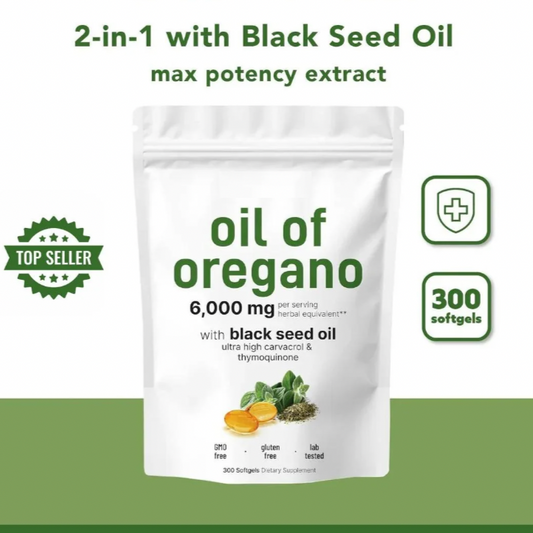 Maxden Health™ Immunity booster Oregano Oil with Black Seed Oil